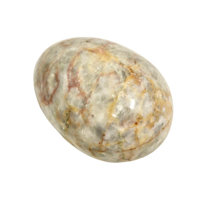 Marbled Stone Egg W/ Stand For Sale In Chicago - Image 6 of 7