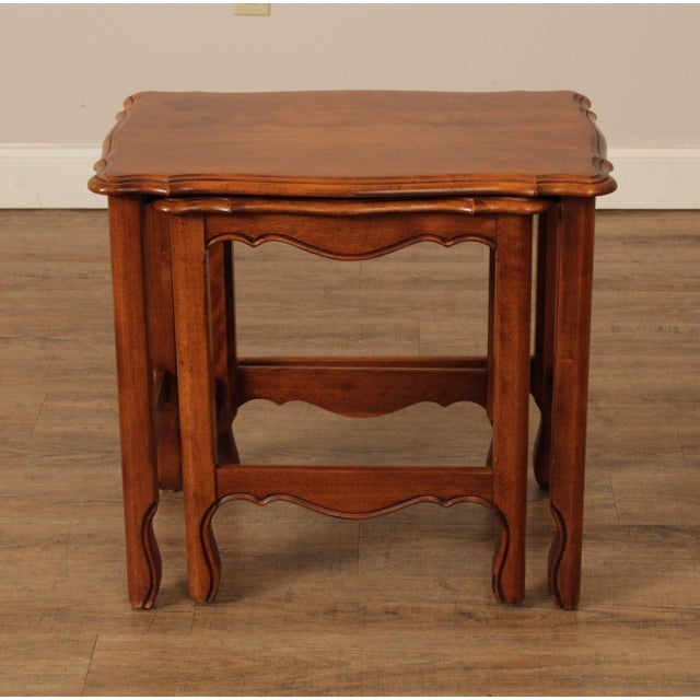 1990s Ethan Allen Country French Style Nesting Tables A Pair Chairish