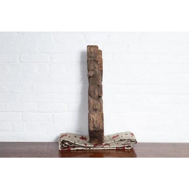 Early 20th Century Antique Indian Mythological Guardian Lion with Gujerat For Sale - Image 5 of 11