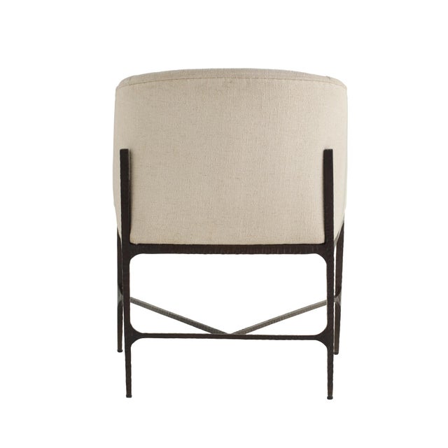 Arteriors Home Osbourne White Fabric Dining Chair For Sale In Dallas - Image 6 of 10