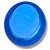 Mid 20th Century Extremely Rare Cristal Arte Italian Dual-Tone Mirror – Clear Beveled Oval With Blue Mirrored Border For Sale - Image 5 of 14
