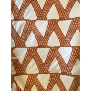 Zoffany Linen Blend Fabric Kanoko Color Is Copper 4 1/2 Yards For Sale