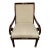 Kindel Neoclassical Empire Regency Scroll Lounge Armchair For Sale