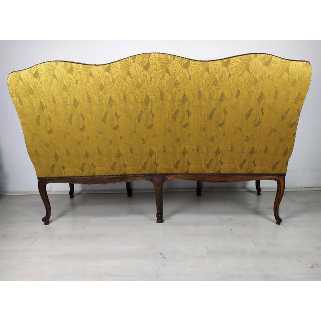 Louis XV Style Golden Bench For Sale - Image 9 of 18