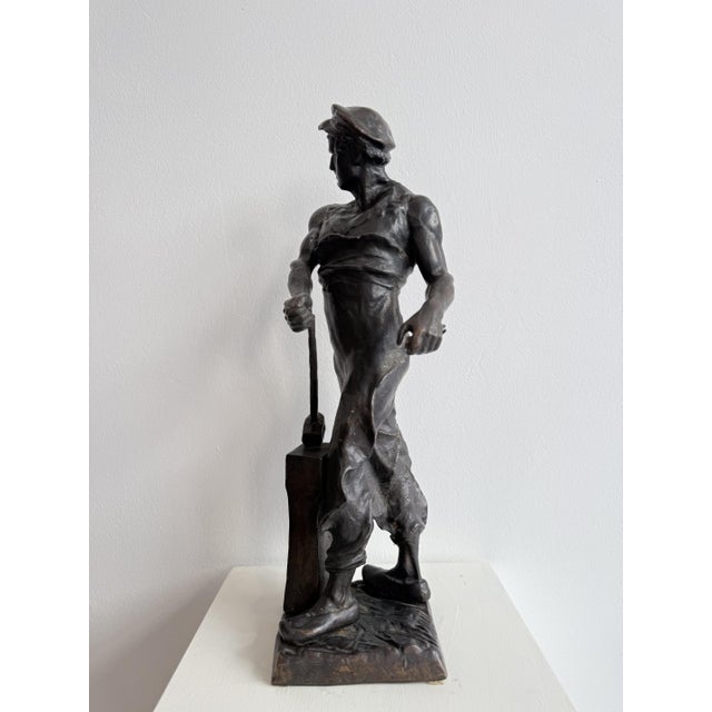 Blacksmith, 19th Century, Bronze For Sale - Image 15 of 16