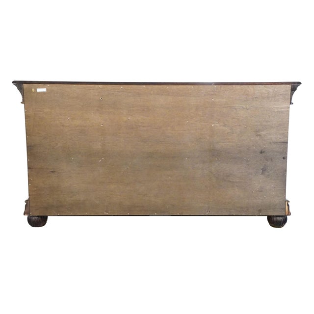 Collezione Europa Cachat Collection Cherry Contemporary Traditional 50" Triple Dresser For Sale - Image 10 of 11