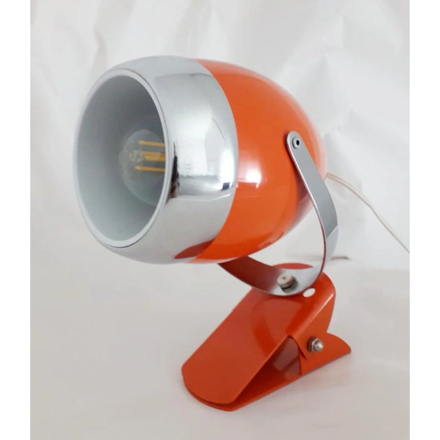 Mid 20th Century 1970s Orange Italian Spotlight For Sale - Image 5 of 13