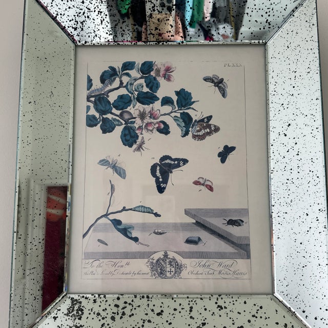 2000 - 2009 2000s Floral Mirrored Frames- Set of 4 For Sale - Image 5 of 7