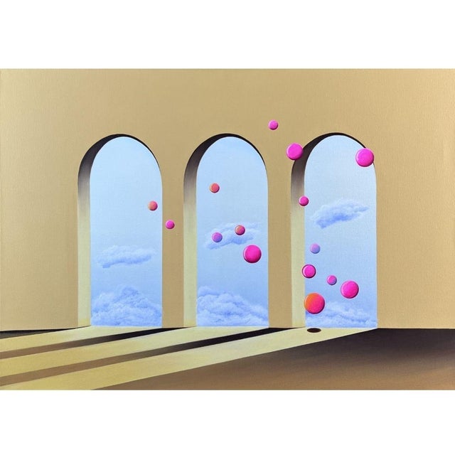 Contemporary Marta Rynkiewicz, Composition No 7: The Gate, Acrylic on Canvas, 2025 For Sale - Image 3 of 6