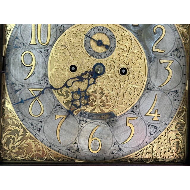 J.J. Elliot Mahogany Grandfather Clock for Tiffany & Co. 1915 For Sale In Los Angeles - Image 6 of 12