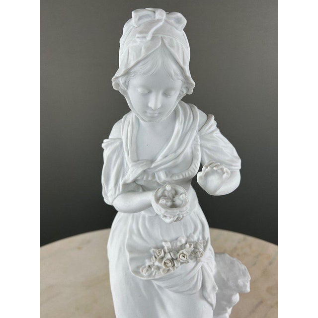 G. Lévy, Pair of Biscuit Porcelain Sculptures, 1800s, Porcelain For Sale - Image 6 of 13