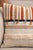 Contemporary Rust & Indigo Textured Stripe Embroidered Cushion Cover 50 X 50 CMS Set of 2 For Sale - Image 3 of 4