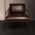 Global Views Global Views Swoop Chair in Lava Brindisi Leather & Bronze Iron For Sale - Image 4 of 10
