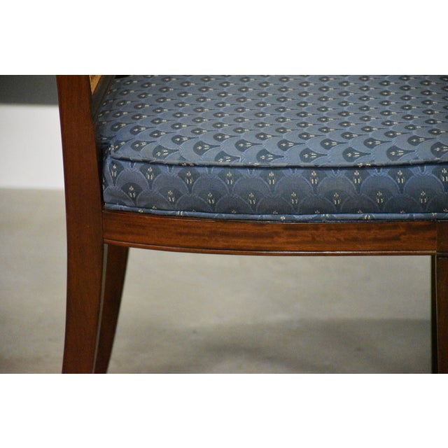 1980s Mahogany and Cane Dining Chairs - Set of 6 For Sale - Image 5 of 9