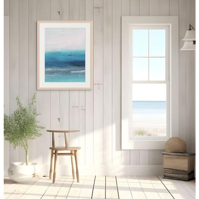 Not Yet Made - Made To Order Abstract Coastal Seascape Original Art Canvas Print For Sale - Image 5 of 5