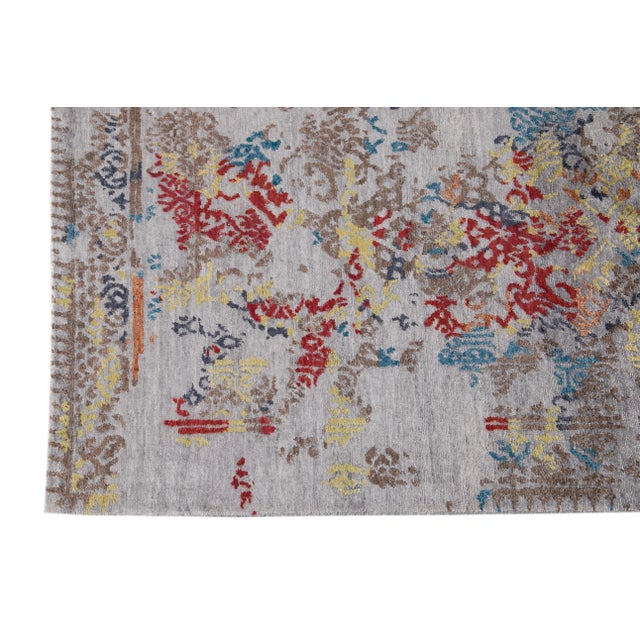 20th Century Abstract Wool Rug For Sale - Image 9 of 12