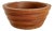 Vintage Teak Wood Ribbed Bowl For Sale