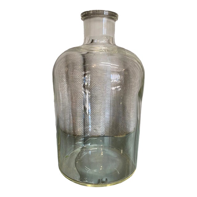 French Apothecary Glass Bottle For Sale