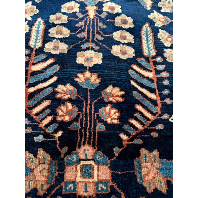 Traditional Antique Persian Sarouk Mohajeran Rug 3'2" X 4'7" For Sale - Image 3 of 5