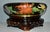 Antique Large Cloisonne Bowl W/Carved Wood Base For Sale - Image 9 of 13