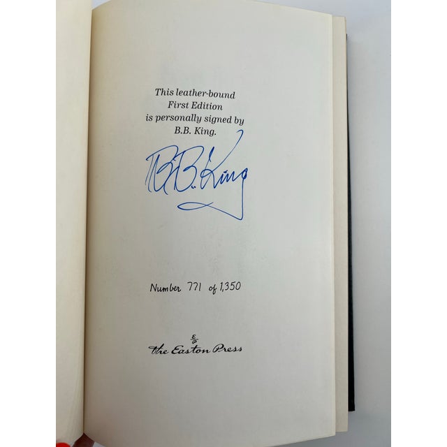 Blues All Around Me - a leather-bound, signed first edition, autographed by B.B. King. Number 771 of a limited 1350...