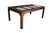 Mid-Century Modern Mid Century Chinoiserie Matchbook Walnut Brass & Glass Extendable Dining Table For Sale - Image 3 of 15