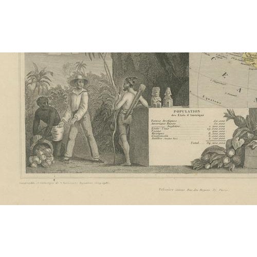 Antique Map of North America with Texas Republic by Levasseur, 1845 For Sale - Image 5 of 11