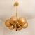 Molecular Chandelier with Six Smoked Hand Blown Glass Globes from Kaiser For Sale - Image 4 of 15