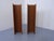 Pair of minimalist teak wall shelves from the 1960s.