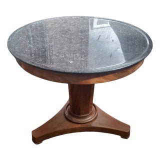 Empire Mahogany Side Table, 1890 For Sale