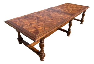 Long 18th Century French Walnut Farm Table or Monastery Dining Table