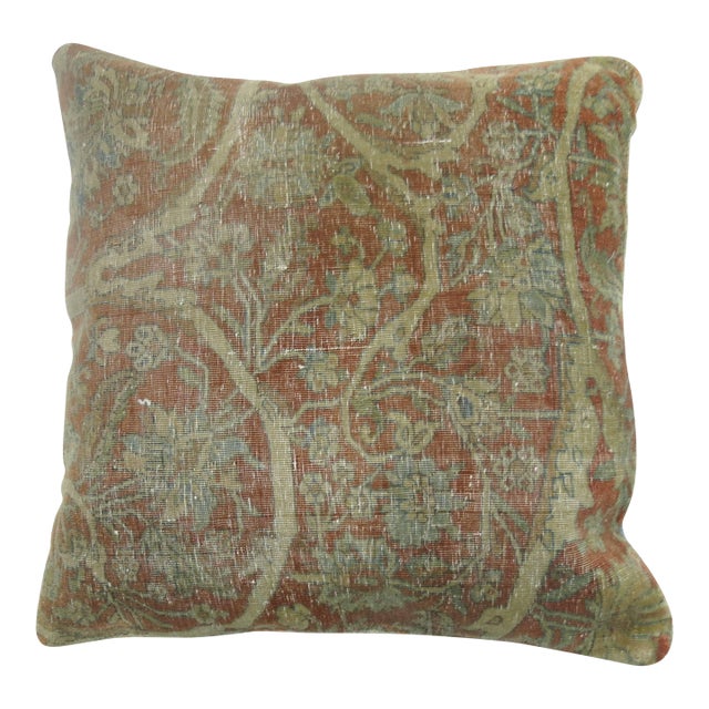 Mohtasham Kashan Rug Pillow For Sale