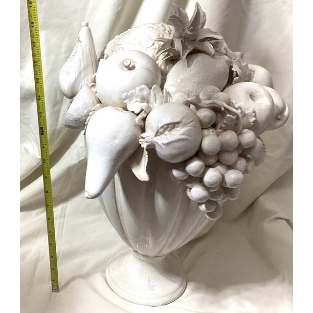 White 1960s White Ceramic Italian Blanc De Chine Fruit Topiary Centerpiece For Sale - Image 8 of 11