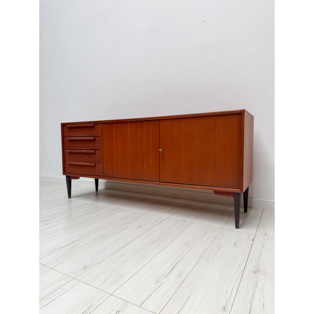 WK Möbel Mid-Century German Teak Sideboard by WK Möbel, 1960s For Sale - Image 4 of 13
