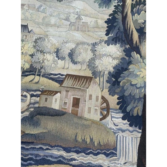 Antique French Aubusson Tapestry, 1940s For Sale - Image 18 of 18