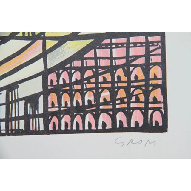 Artist: Bogdan Grom, Italian (1918 - ) Title: Perspective of Rome Year: circa 1979 Medium: Lithograph, signed and numbered...