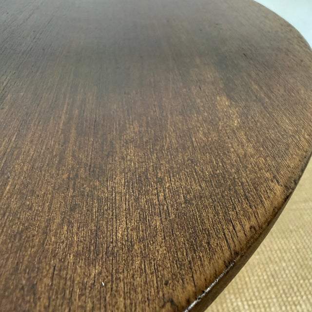 Contemporary Leslie Round Table Vintage Oak For Sale - Image 3 of 9
