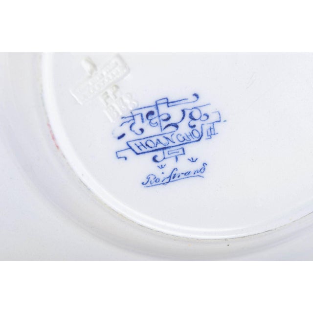 Early 20th Century Octagonal Hoangho Series Lunch Plates in Faience from Rörstrand, Set of 6 For Sale - Image 4 of 5