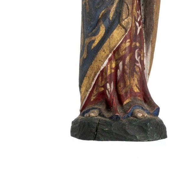 Sacred Art Images of Calvary, 1800s, Set of 2 For Sale - Image 3 of 6