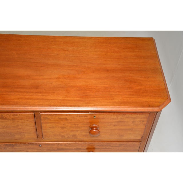 Wood Large Antique Victorian Chest of Drawers, 1860s For Sale - Image 7 of 11