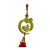 Chinese Crystal Glass Fengshui Fortune Green Pixiu Pendant Decor Tassel For Sale - Image 3 of 4