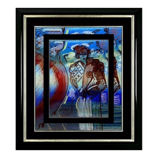 1980s Pop Art Profile with Vase, Peter Max For Sale