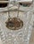 Collection of three chic decorative item, faceted Crystal liquor decanters and toppers. Large measures 14”H; medium 13” H;...