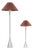 Cinna Table Lamps in Cast Aluminum by Pascal Mourgue for Ligne Roset, 1980s, Set of 2 For Sale