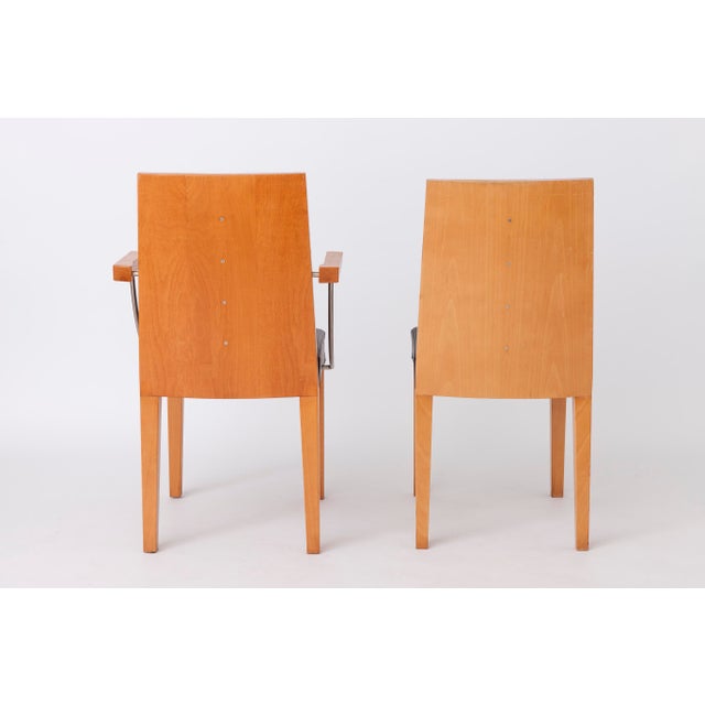 Vintage Scandinavian Oak Chairs, 1990s, Set of 2 For Sale - Image 4 of 12