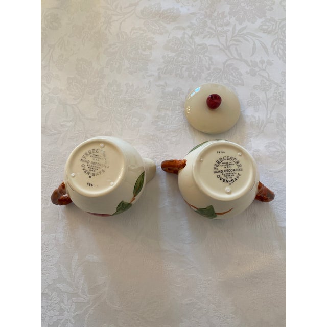 Vintage Franciscan Sugar Bowl with Lid and Creamer Earthenware. The set is in Mint Condition. The sugar bowl measures 5...