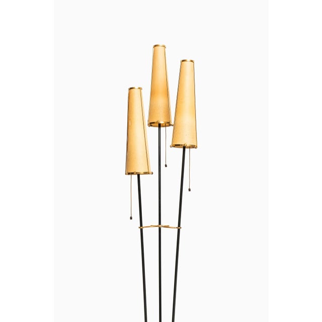 Swedish 3 Light Floor Lamp, 1950s For Sale - Image 9 of 10