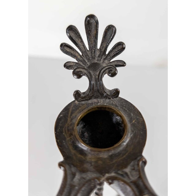 Bronze 19th Century or Earlier Italian Grand Tour Roman Paduan Revival Bronze Oil Lamp For Sale - Image 8 of 18