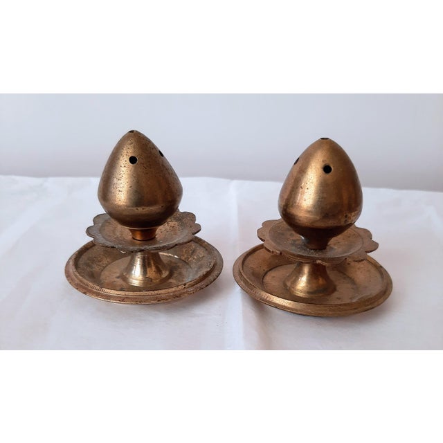 1950s Indian Brass Incense Stick Holders Miniature Pair For Sale - Image 5 of 8