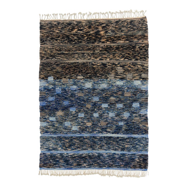 Timeless Hand-Knotted Wool Rug by Azele Studio For Sale